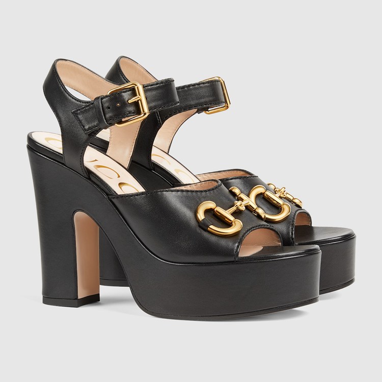 674776.BKO00.1000.002.100.0000.Light Womens platform sandal with Horsebit